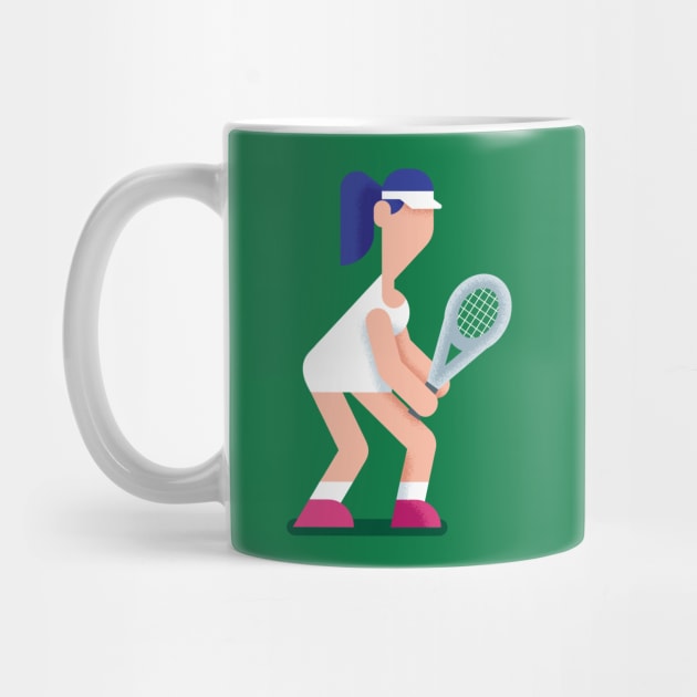 Tennis Girl by Malchev